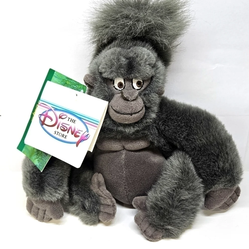 NEW VINTAGE Disney Store Tarzan Young Terk Gorilla Weighted Mini Bean Bag Plush